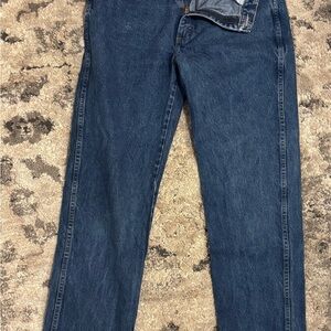 Rustler Men's Dark Blue Straight Jeans
